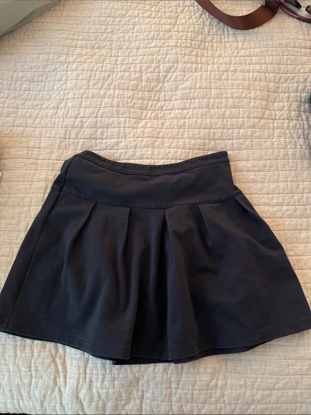 GAP Black Pleated A-Line Kids Skirt